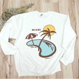 New / boutique - Miami pool sweatshirt